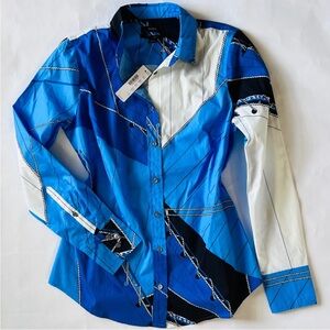 J. Crew Cotton poplin slim perfect shirt in Ratti® regatta